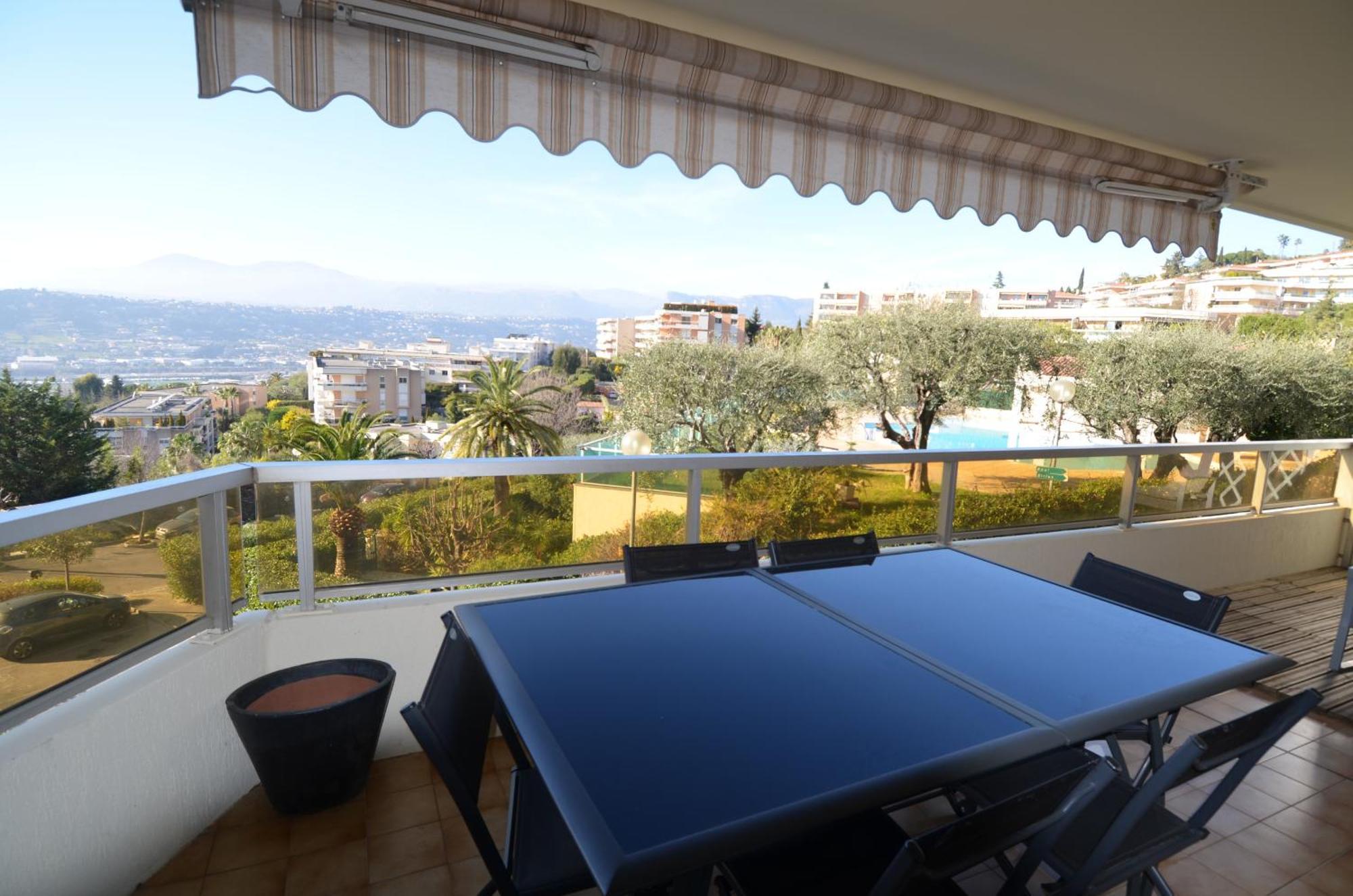 Plein Ciel - Appartement 5 Personnes Avec Piscine Sur La Corniche Fleurie A Niza Exterior foto